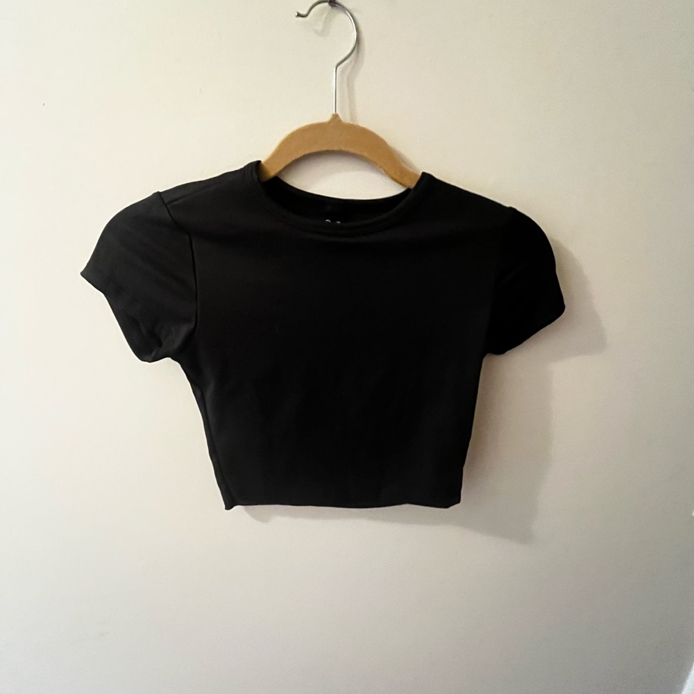 Classic Black Women's Crop Top